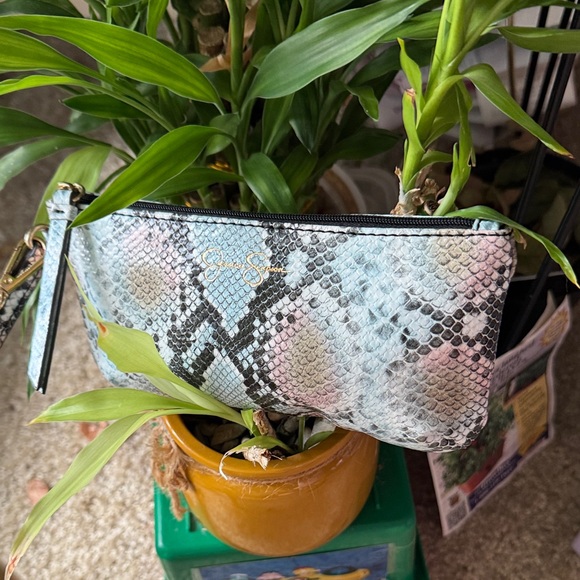 Jessica Simpson Multicolor Snake Print Clutch - Picture 1 of 3
